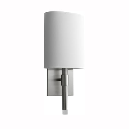 A large image of the Oxygen Lighting 3-587 Satin Nickel / White Cotton