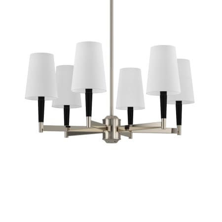 A large image of the Park Harbor PHHL6126 Textured Black and Polished Nickel