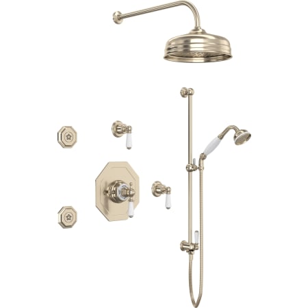 A large image of the Perrin and Rowe Edwardian Body Sprays Thermo Satin Nickel