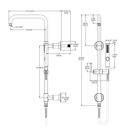 A large image of the Pfister HSK-70SHW Alternate Image