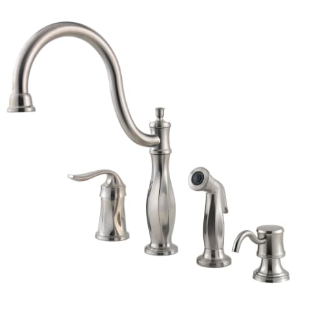 A large image of the Pfister LF-026-4TW Stainless Steel