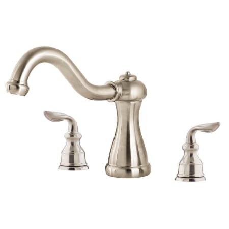 A large image of the Pfister RT6-5MX/HHL-CBL Brushed Nickel / Brushed Nickel