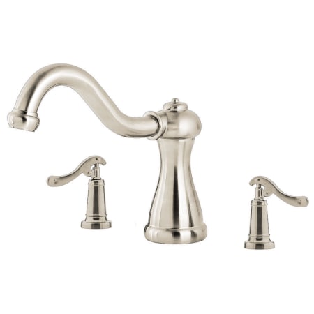 A large image of the Pfister RT6-5MX/HHL-YPL Brushed Nickel / Brushed Nickel