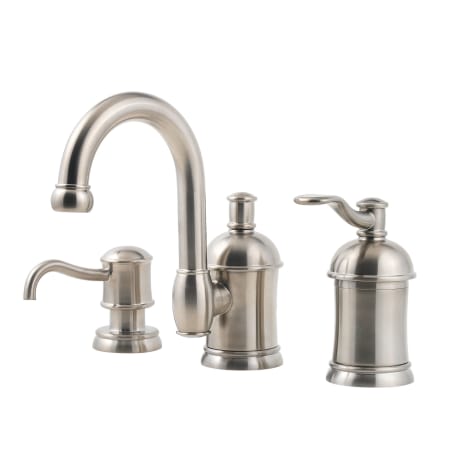 A large image of the Pfister F-049-HA1 Brushed Nickel