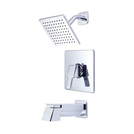 A large image of the Pioneer Faucets T-2398-6 Polished Chrome