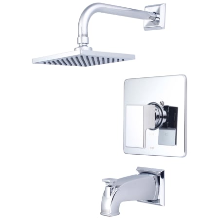 A large image of the Pioneer Faucets T-4MO100 Polished Chrome