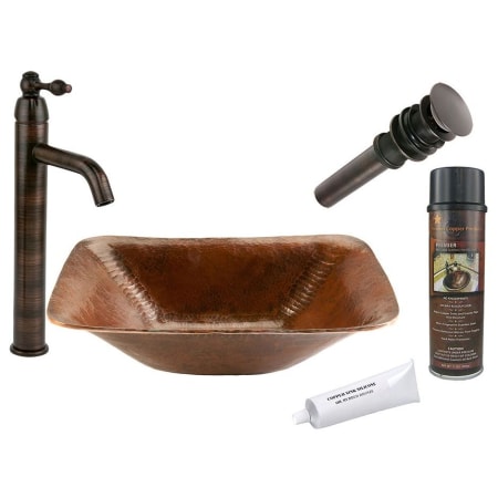 A large image of the Premier Copper Products BSP1_PVREC17 Oil Rubbed Bronze