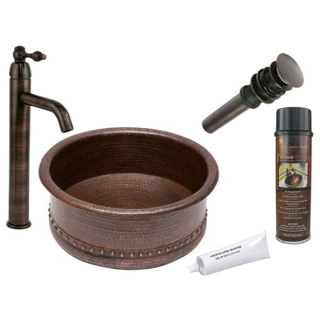 A large image of the Premier Copper Products BSP1_VRT15DB Oil Rubbed Bronze