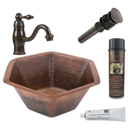 A large image of the Premier Copper Products BSP3_LH15.5DB Oil Rubbed Bronze