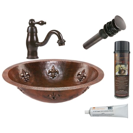 A large image of the Premier Copper Products BSP3_LO19FFLDB Oil Rubbed Bronze
