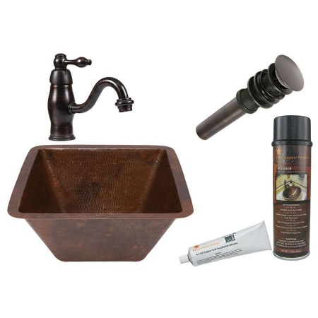 A large image of the Premier Copper Products BSP3_LSQ15 Oil Rubbed Bronze