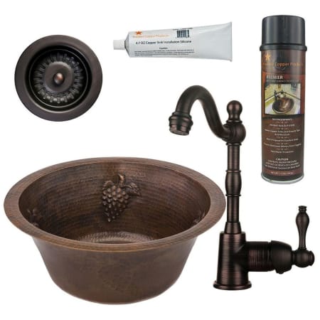 A large image of the Premier Copper Products BSP4_BR16GDB3-D Oil Rubbed Bronze