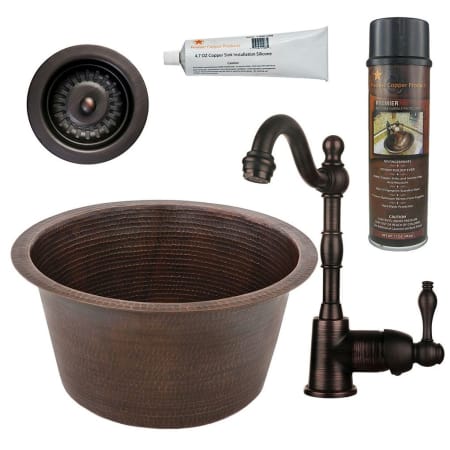 A large image of the Premier Copper Products BSP4_BR17DB-D Oil Rubbed Bronze