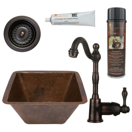 A large image of the Premier Copper Products BSP4_BS15DB3-D Oil Rubbed Bronze