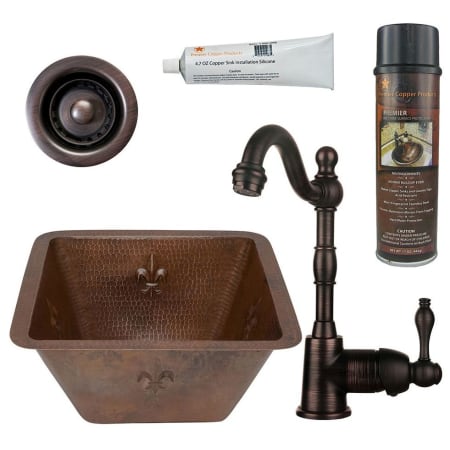 A large image of the Premier Copper Products BSP4_BS15FDB2-B Oil Rubbed Bronze