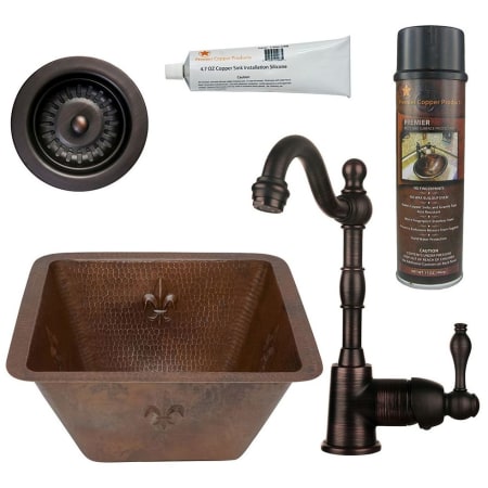 A large image of the Premier Copper Products BSP4_BS15FDB3-D Oil Rubbed Bronze