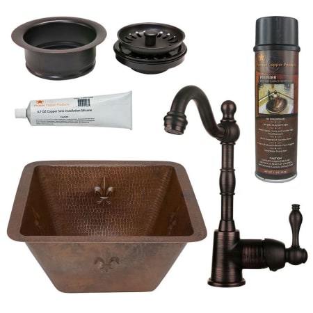 A large image of the Premier Copper Products BSP4_BS15FDB3-G Oil Rubbed Bronze