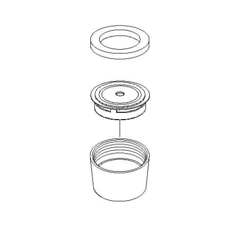 A large image of the PROFLO OBPF5109200001400 Chrome