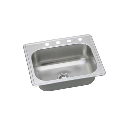 Proflo Pfsr252283a Stainless Steel 25 Single Basin Drop In A Large Image Of The Proflo Pfsr252283a Stainless Steel