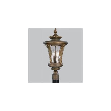 Progress Lighting P543986 Burnished Chestnut 3 Light Post Light From The Gilcrest Collection Lightingdirect Com