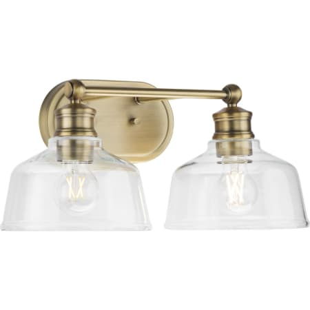 A large image of the Progress Lighting P300396 Vintage Brass
