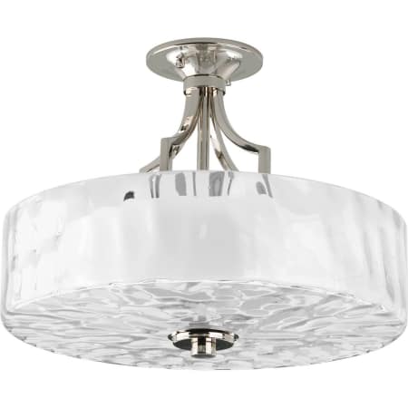 Progress Lighting P3434 104 Polished Nickel Caress 2 Light Semi A Large Image Of The Progress Lighting P3434 Polished Nickel