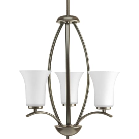 A large image of the Progress Lighting P3587 Antique Bronze with White Glass