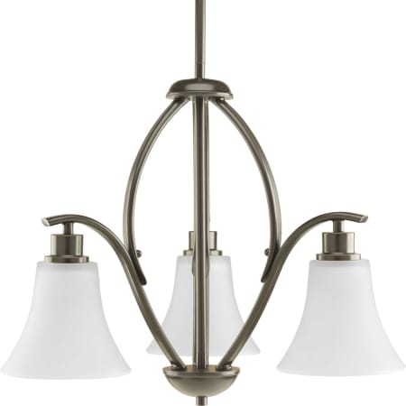 A large image of the Progress Lighting P4489 Antique Bronze with White Glass
