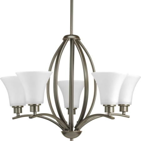 A large image of the Progress Lighting P4490 Antique Bronze with White Glass
