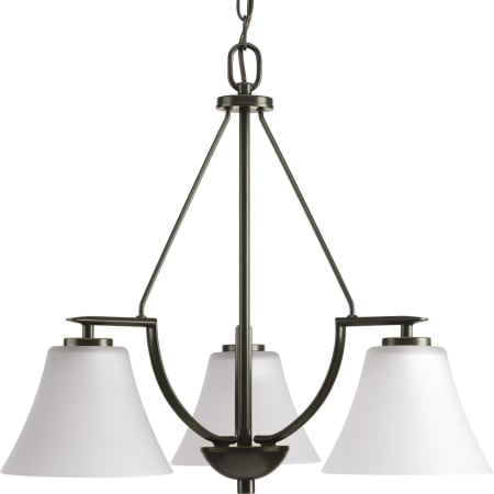 A large image of the Progress Lighting P4621 Antique Bronze with White Glass