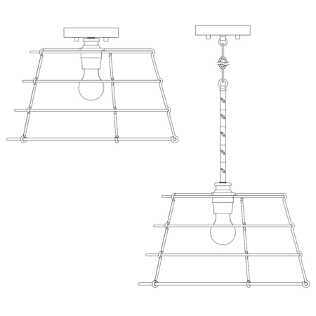 A large image of the Progress Lighting P500282 Linedrawing