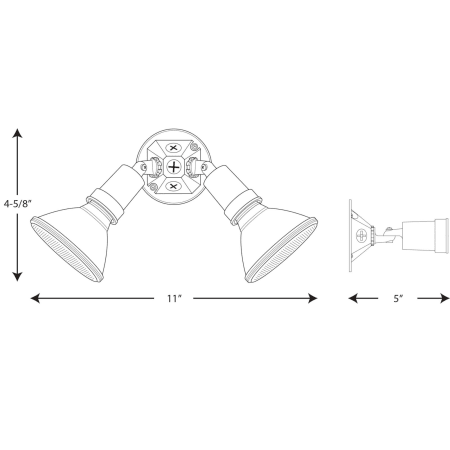 A large image of the Progress Lighting P5212 Line Drawing