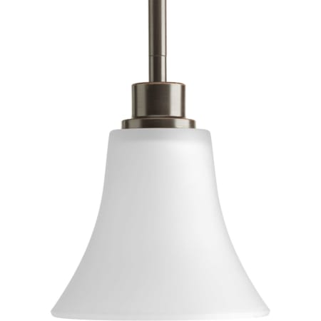 A large image of the Progress Lighting P5270 Antique Bronze with White Glass