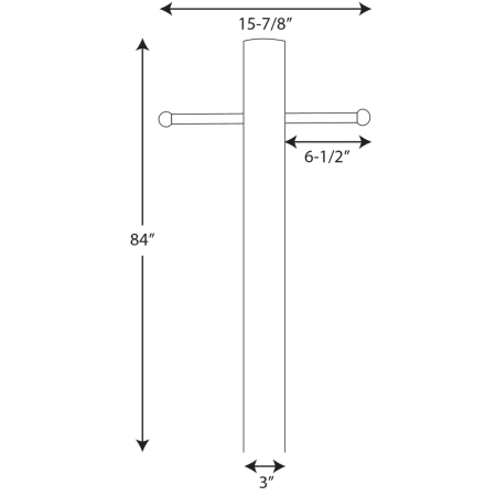 A large image of the Progress Lighting P5391 Line Drawing