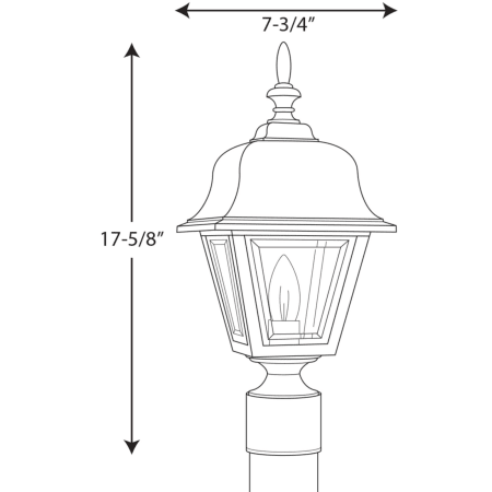 A large image of the Progress Lighting P5456 Line Drawing