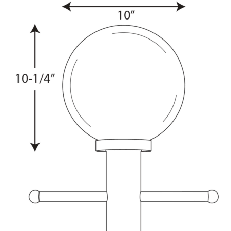 A large image of the Progress Lighting P5478 Line Drawing