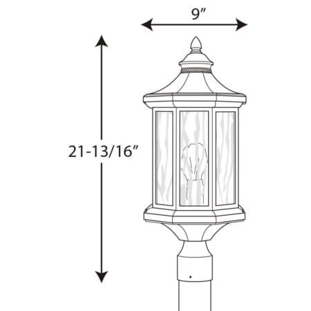 A large image of the Progress Lighting P6429 Line Drawing