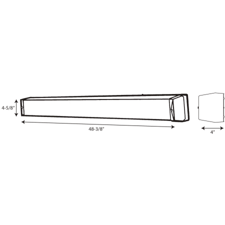 A large image of the Progress Lighting P7133EB Line Drawing