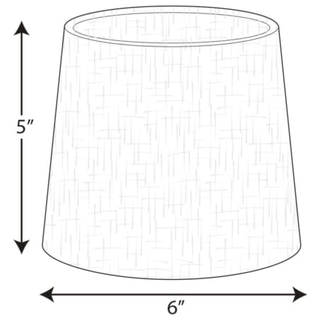 A large image of the Progress Lighting P860041 Line Drawing