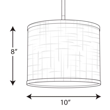A large image of the Progress Lighting P8828 Line Drawing