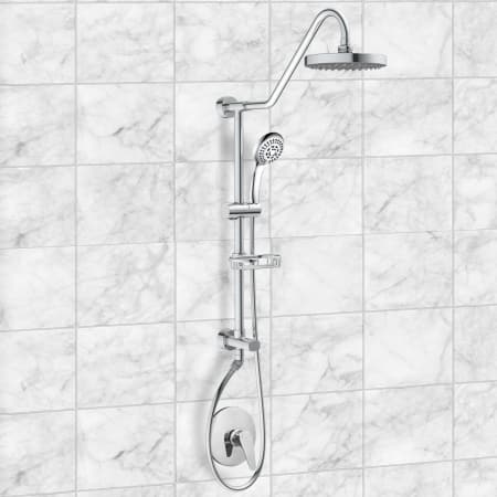A large image of the Pulse 1011-III-2.0GPM Pulse-1011-III-2.0GPM-Chrome Mounted View