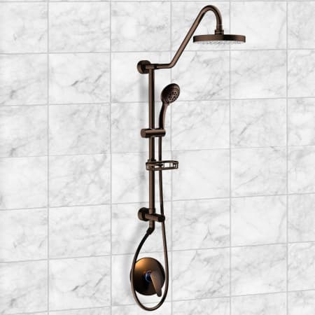 A large image of the Pulse 1011-III-2.0GPM Pulse-1011-III-2.0GPM-Oil Rubbed Bronze Mounted View