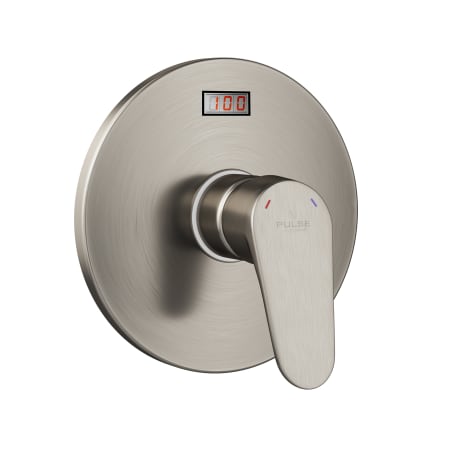A large image of the Pulse 3002-RIV-PB Brushed Nickel