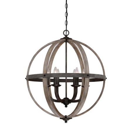 A large image of the Quoizel FSN5206 Rustic Black