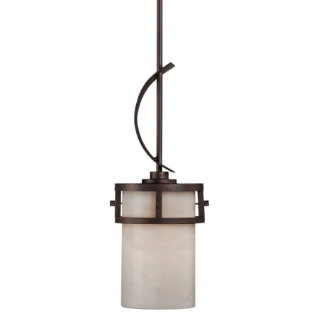 Quoizel KY1507IB Imperial Bronze Kyle 1 Light Mini Pendant with Natural ...