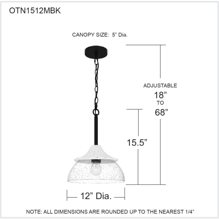 A large image of the Quoizel OTN1512 Alternate Image
