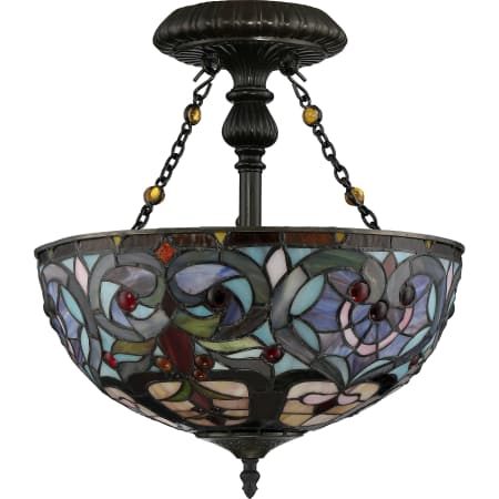 Quoizel TF1714VB Vintage Bronze Tiffany 2 Light 15" Wide ...