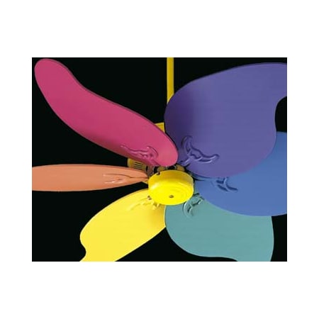 A large image of the Quorum International Q33466 Yellow - Pastel Multi-Color Blades