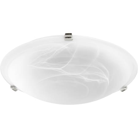 A large image of the Quorum International 3000-16 Polished Nickel / Faux Alabaster