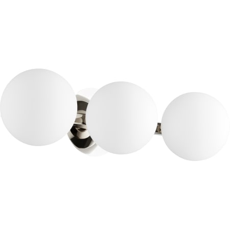 A large image of the Quorum International 539-3 Polished Nickel
